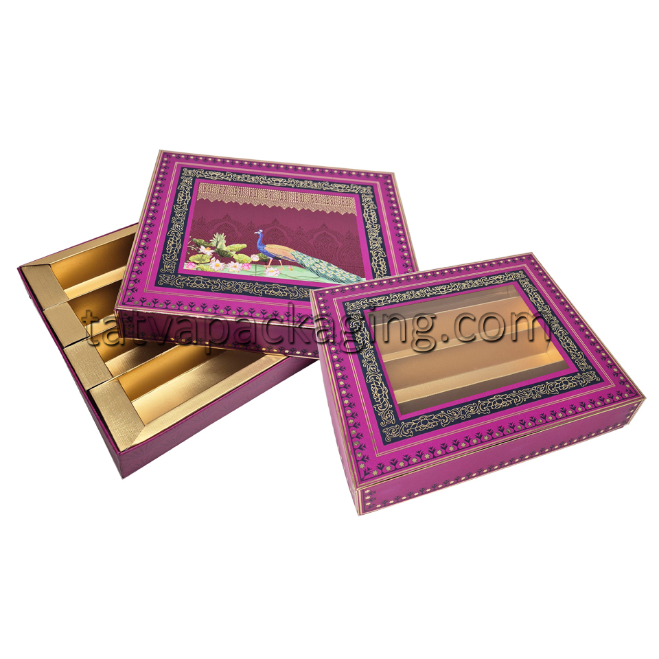 Mithai Box - For 500 gm Sweets, Mithai, Dates, etc
