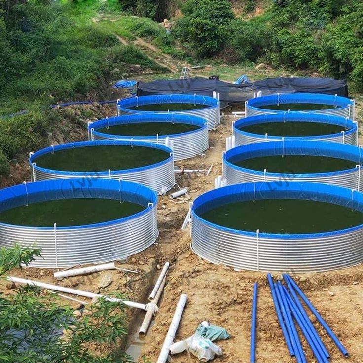 Biofloc Fish Farming Tank 11 diameter 650 GSM ( 75627 liter )