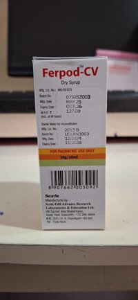 CEFPODOXIME PROXETIL + POTASSIUM CLAVUNATE ORAL SUSPENSION 30 ML DRY SYRUP