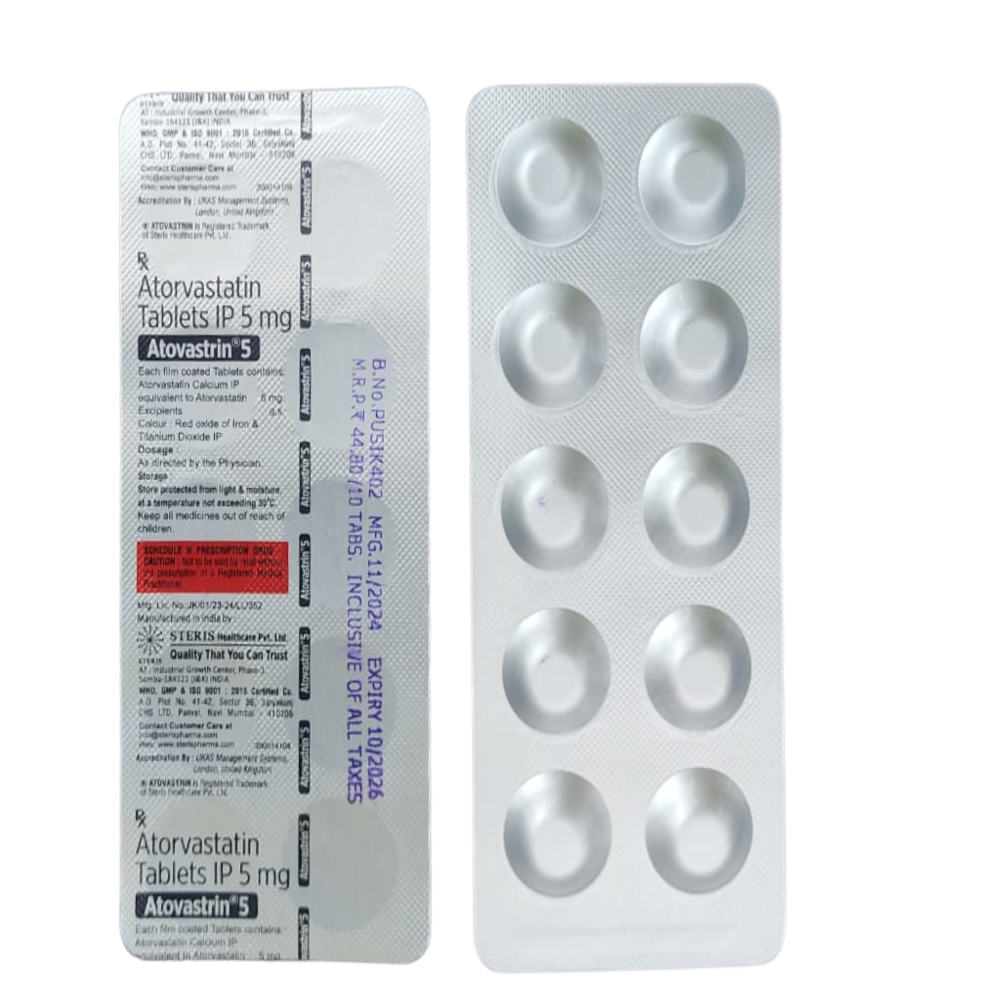 Atorvastatin 5 Mg - Drug Type: General Medicines