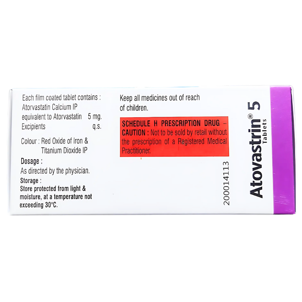 Atorvastatin 5 Mg - Drug Type: General Medicines