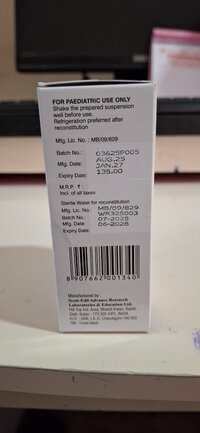 AMOXYCILLIN + POTASSIUM CLAVULANATE ORAL SUSPENSION 457 MG