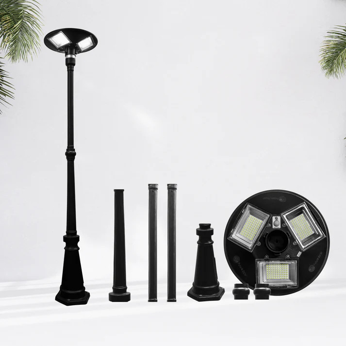 150 Watt Solar Ufo Street Light With Antique Pole - Application: Commercial
