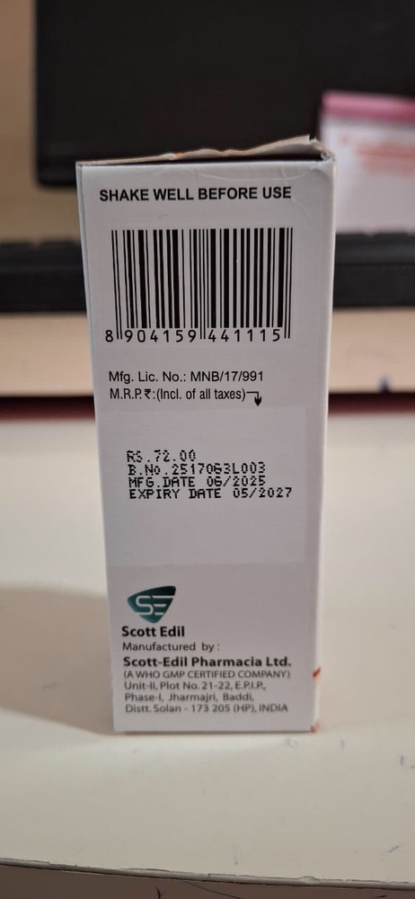 Dicyclomine Hcl + Simethicone Syrup - Drug Type: General Medicines