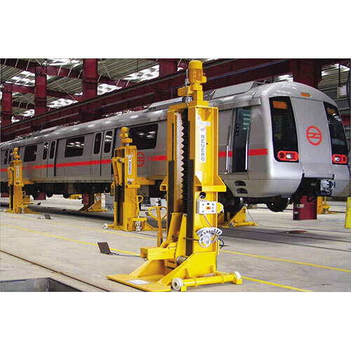 Synchronised Mobile Lifting Jacks - Color: Yellow