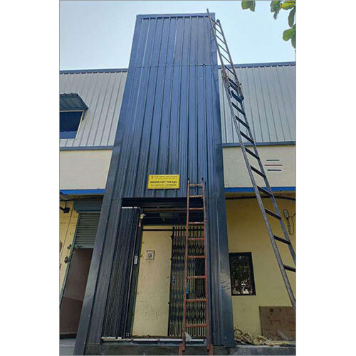 Goods Lift - Electric, 220/440 Volt, Yellow Paint Coated | Durable, Strong, High Quality For Industrial Use