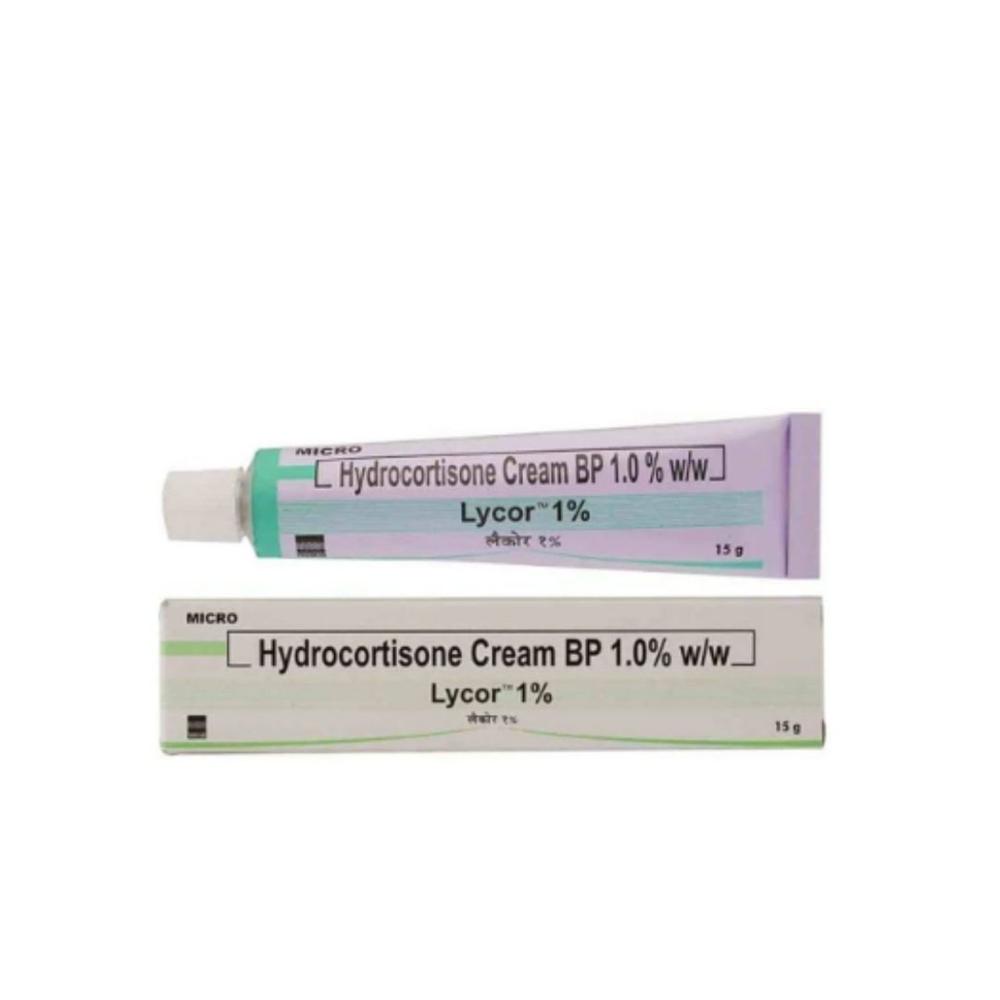 Lycor 1% Hydrocortisone Cream 15gm