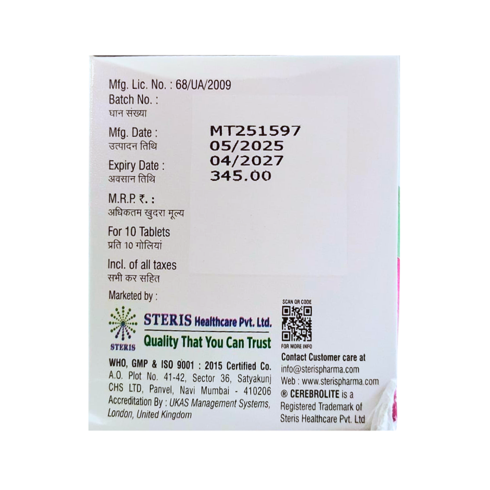 Betahistine Hydrochloride, Piracetam and Vinpocetine Tablets