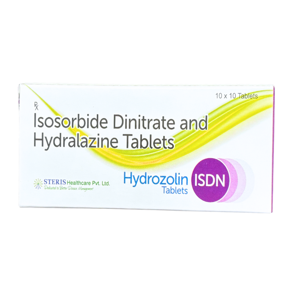 Isosorbide Dinitrate (20mg), Hydralazine (37.5mg) - Drug Type: General Medicines