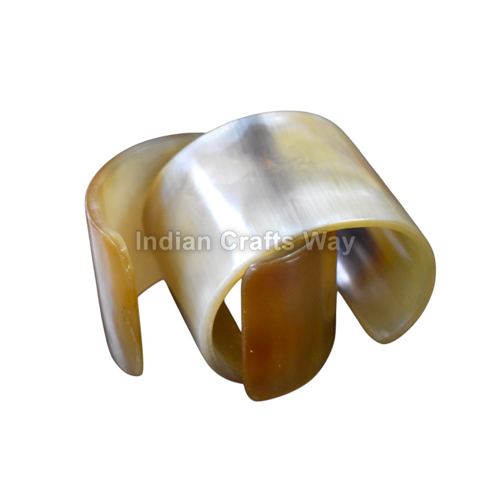 Hand Crafted medieval Horn Natural Bangle
