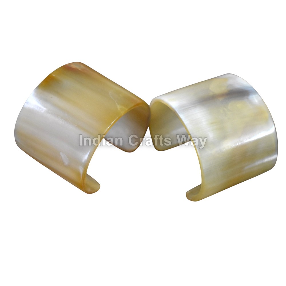 Hand Crafted medieval Horn Natural Bangle