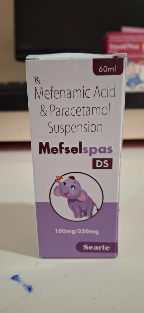 Mefenamic Acid + Paracetamol Suspension Syrup 60 Ml - Drug Type: General Medicines