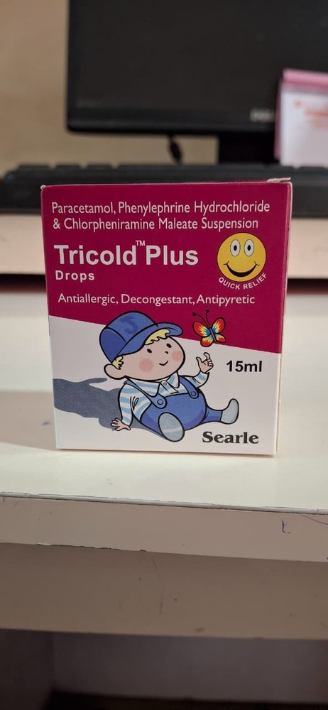 PHENYLEPHRINE HCL + CHLORPHENIRAMINE MALEATE +PARACETAMOL DROP 15 ML