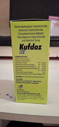DEXTROMORPHAN HBR+ AMBROXOL HCL (15 MG )  + CPM +PHENYLEPHERINE  SYRUP 100 ML