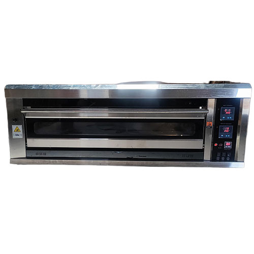 Baking Oven - Stainless Steel | Semi-Automatic, 110-215 Volt Electric, Charming Silver Finish, Ideal for Home and Commercial Kitchens