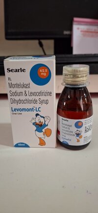 MONTELUKAST SODIUM + LEVOCETRIZINE DIHYDROCHLORIDE SYRUP 60 ML