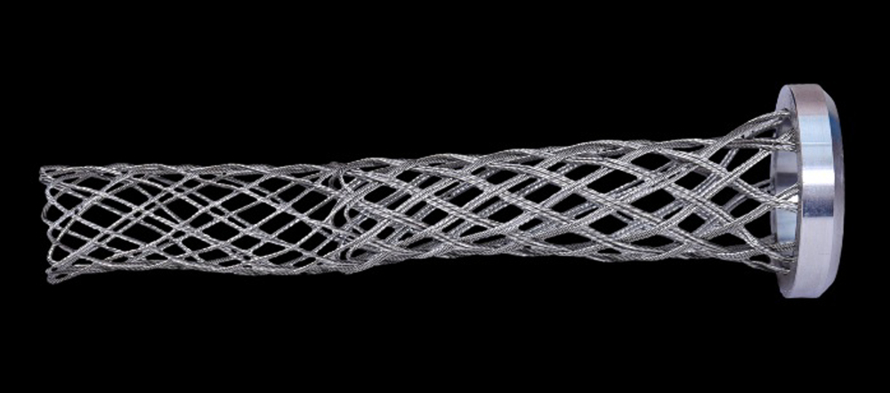 Cord Grips / Mesh Grips / Strain Relief Grips - Color: Silver