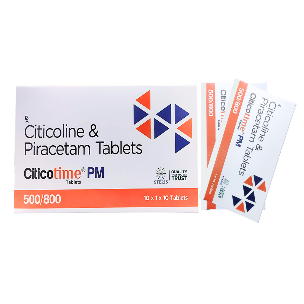 Citicoline and piracetam tablets