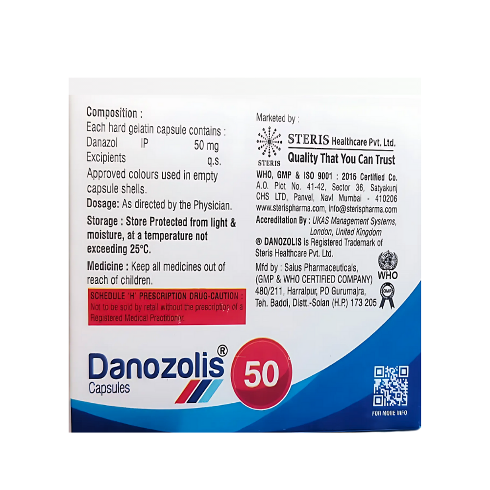 Danazol 50 Mg - Drug Type: General Medicines