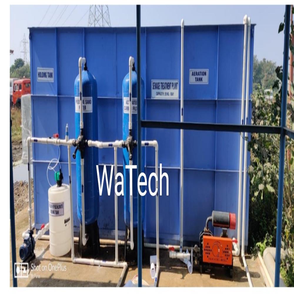 Sewage Treatment Plant - Mild Steel Material, Semi Automatic Operation, Electric Power Source | Warranty Included