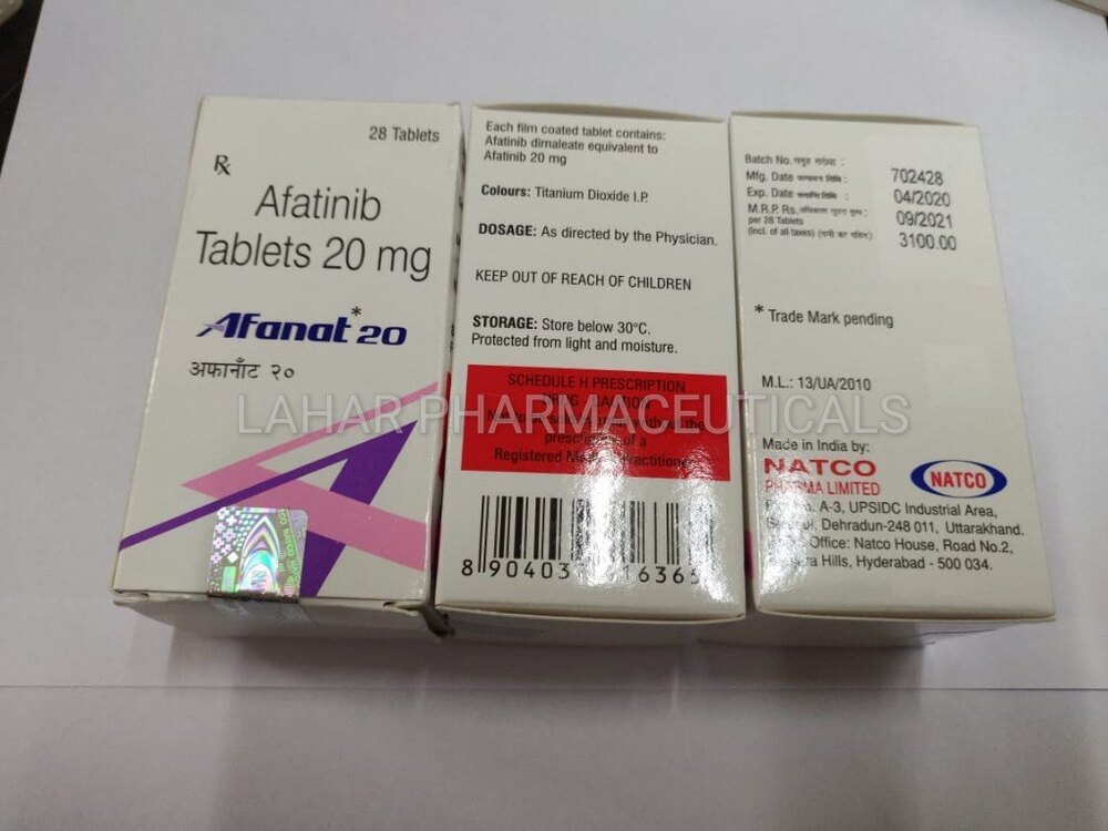 Afatinib 20 Mg Tablets - Origin: India