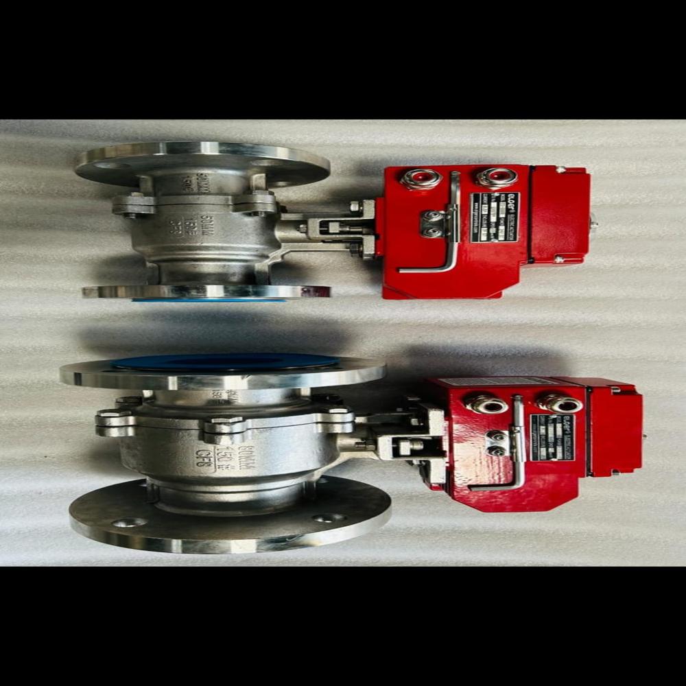 Electrical (motorised ) Ball Valve - Color: Silver