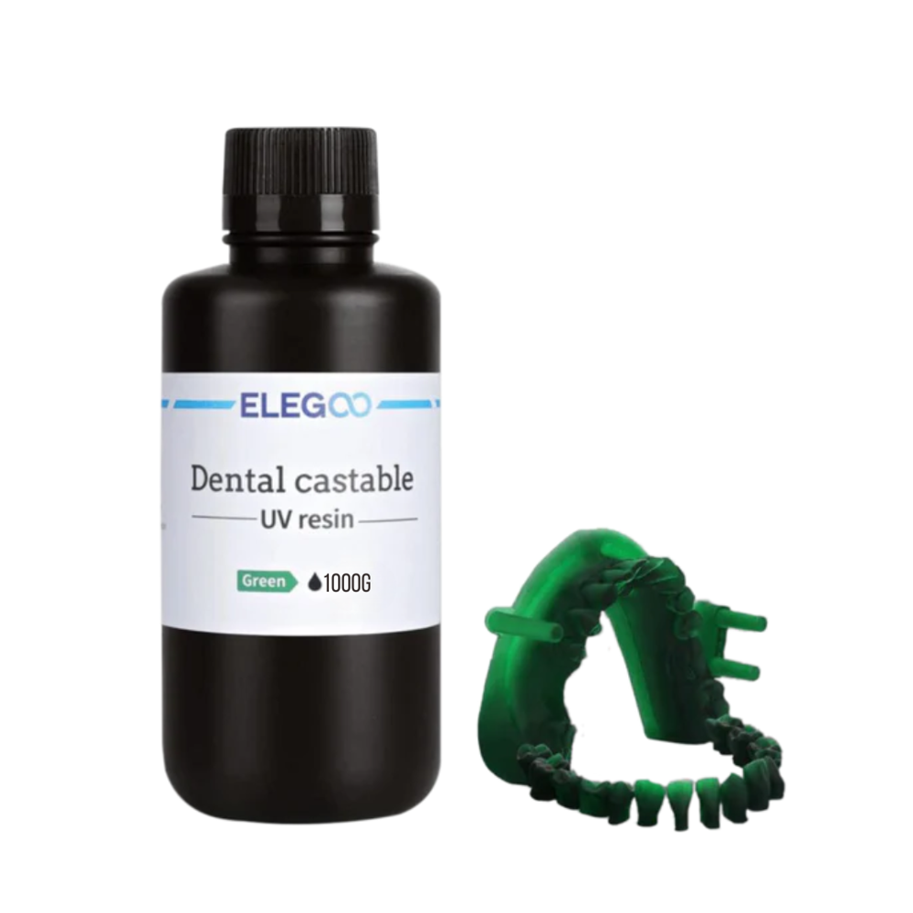 Elegoo Dental Castable Uv Resin Green 1000g - Grade: Industrial Grade