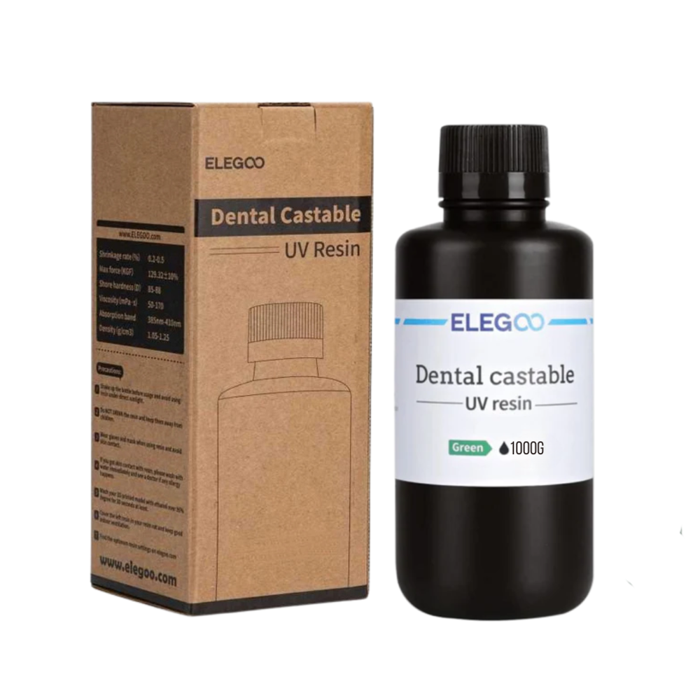 ELEGOO Dental Castable UV Resin Green 1000g