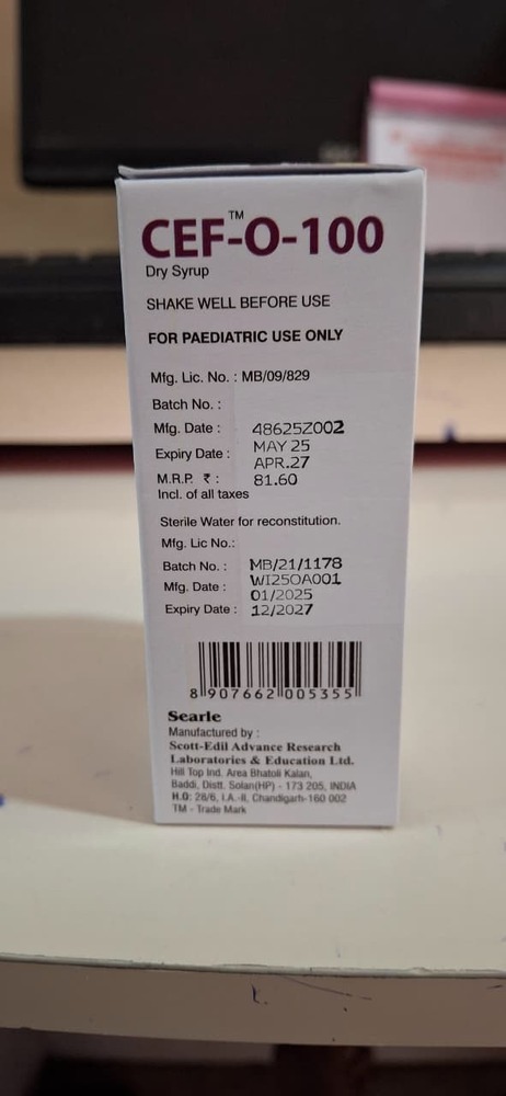 CEFIXIME ORAL SUSPENSION 100 MG SYRUP