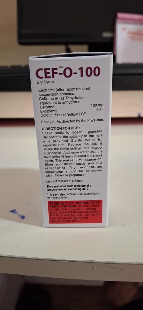 CEFIXIME ORAL SUSPENSION 100 MG SYRUP