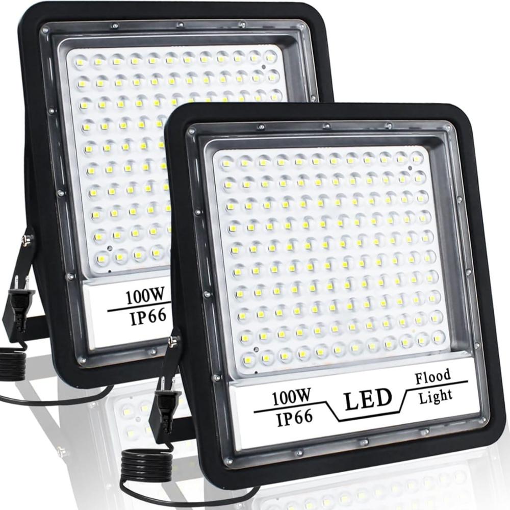 100W Ip66 Led Flood Light - Color: Black
