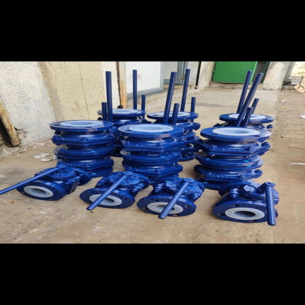Tef-Lon Line Ball Valve - Color: Blue