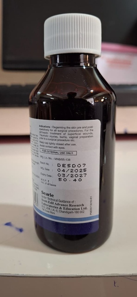 Povidine Iodine Solution 100 Ml - Drug Type: General Medicines