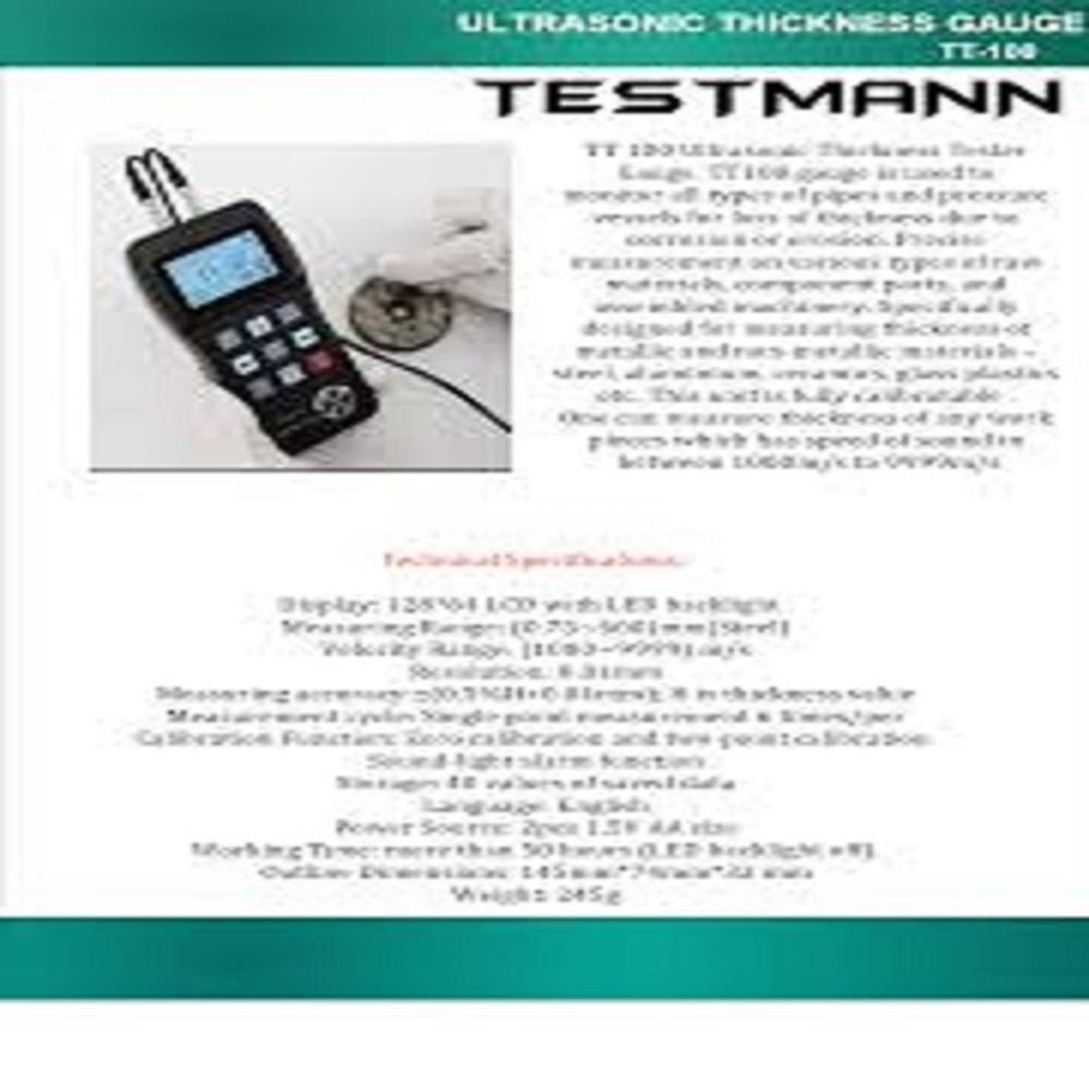 TT100 600 MM Least Count 0.01 MM Ultrasonic Thickness Gauge