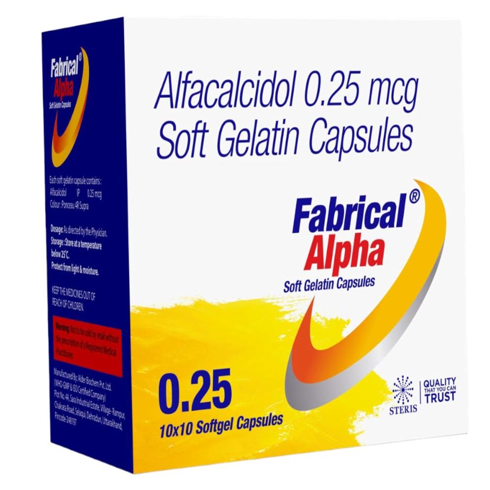 Alfacalcidol (0.25Mcg) - Drug Type: General Medicines