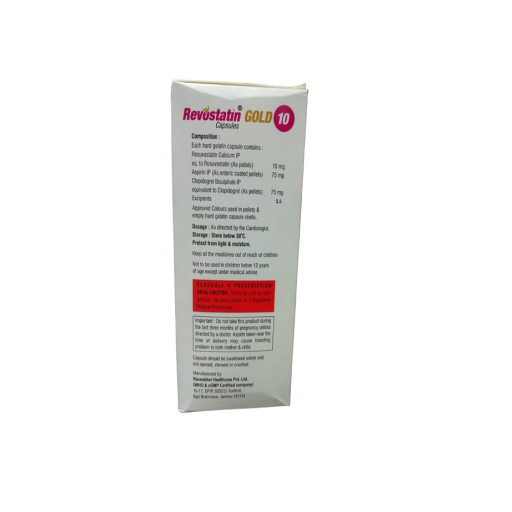 Rosuvastatin (10mg), Clopidogrel (75mg) & Aspirin (75) - Drug Type: General Medicines