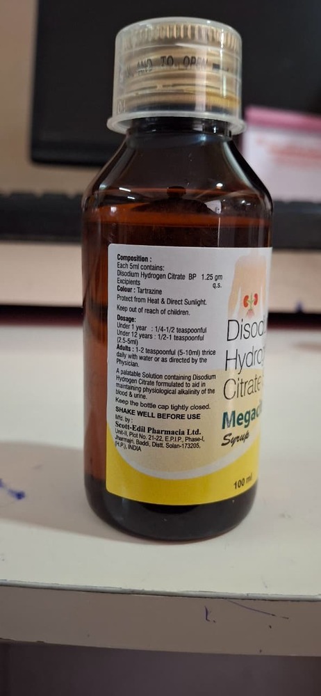 Disodium Hydrogen Citrate Syrup 100 Ml - Drug Type: General Medicines