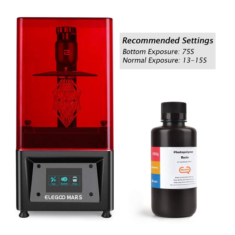 Elegoo Standard Maroon Resin High Precision Photopolymer For 3d Printers - Grade: Industrial Grade