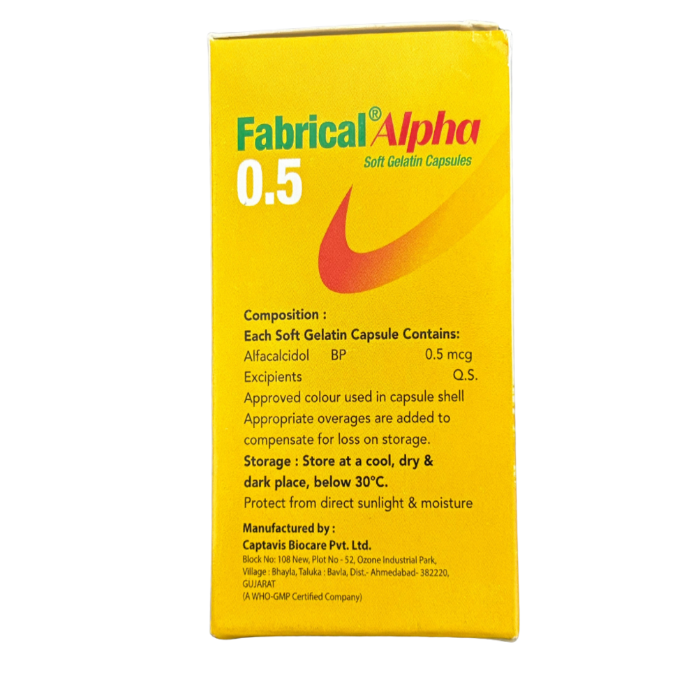 Alfacalcidol (0.5mcg) - Drug Type: General Medicines
