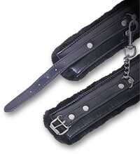 Black Leather Bdsm Bondage Handcuff