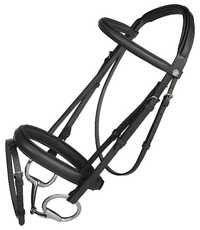 Black Horse Bridle - Material: Leather