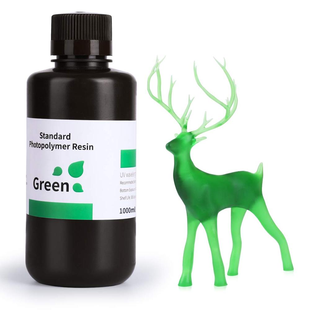 ELEGOO Standard Green Resin High Precision Photopolymer for 3D Printers