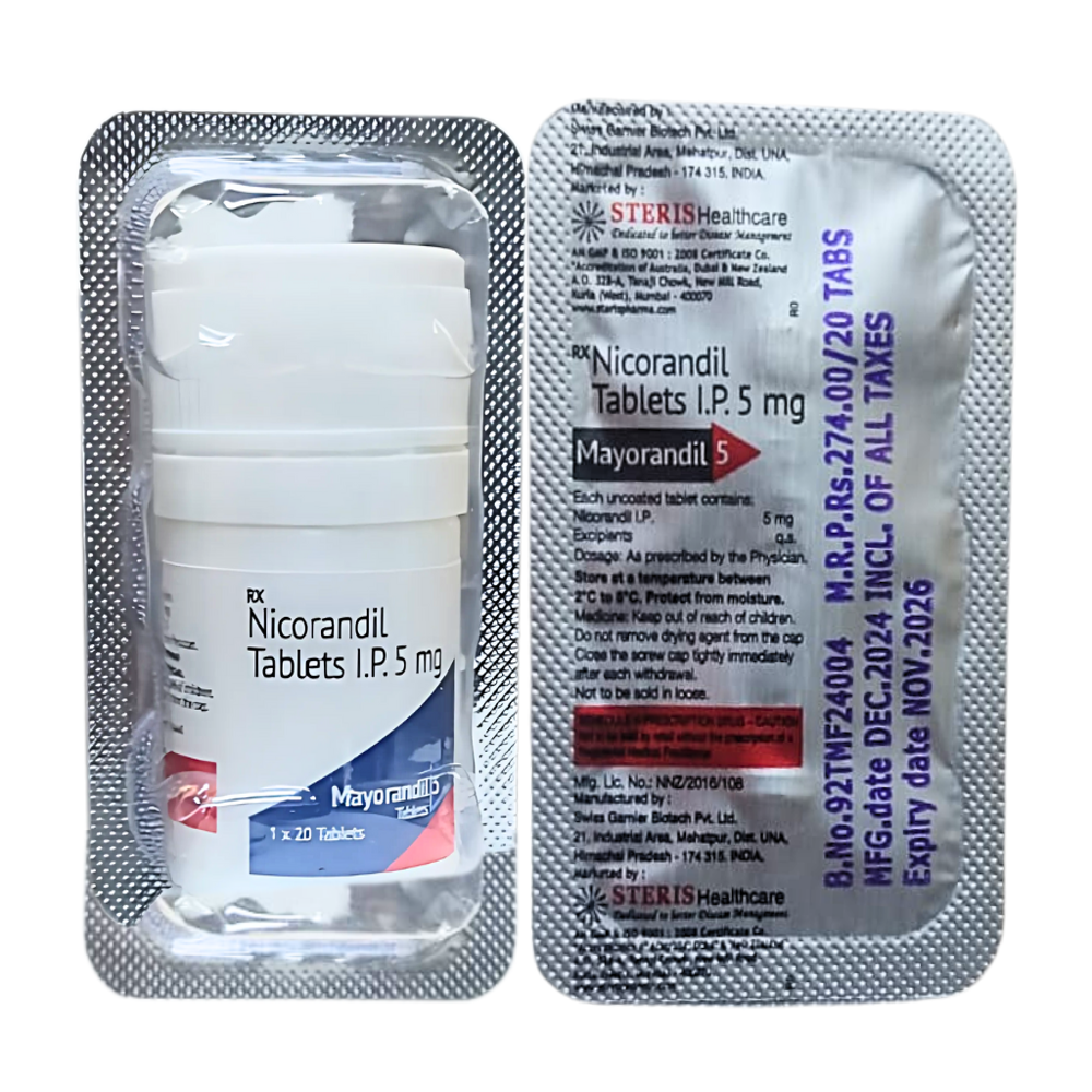 Nicorandil Tablets 5mg - Drug Type: General Medicines