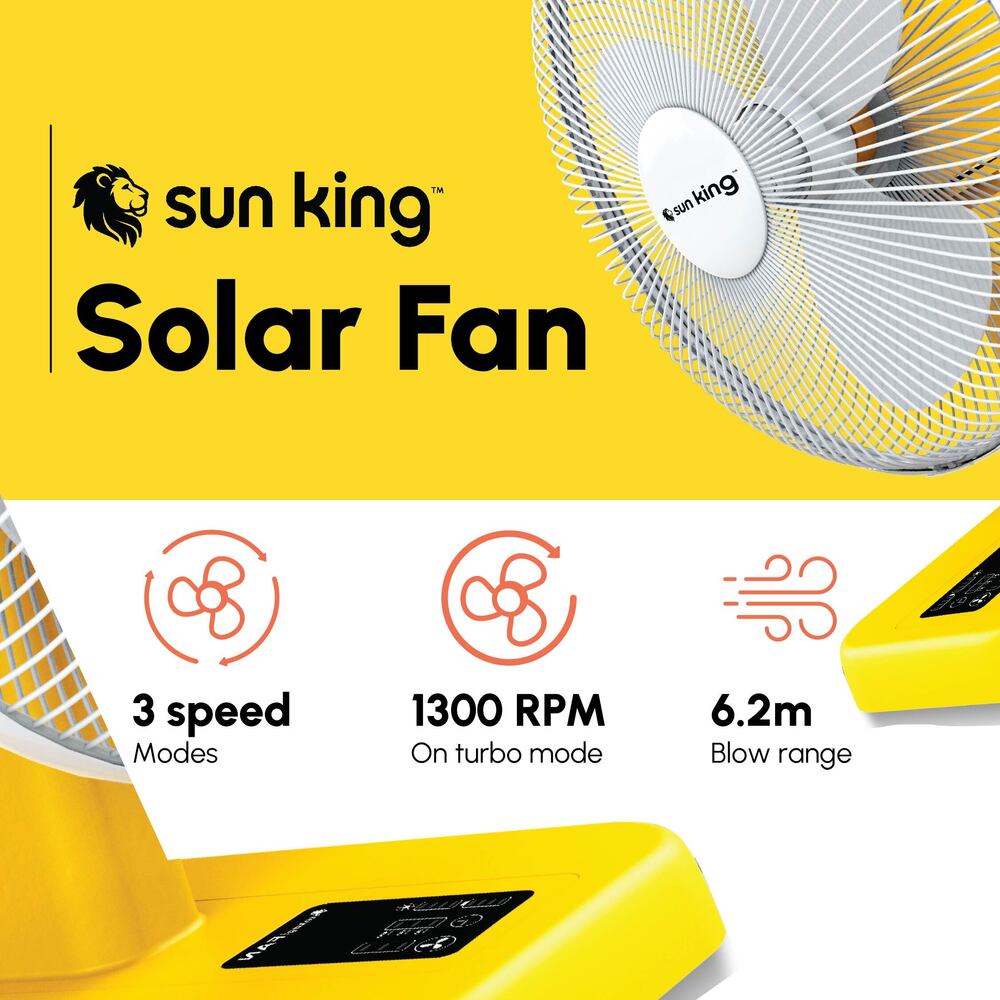 Desktop solar fan
