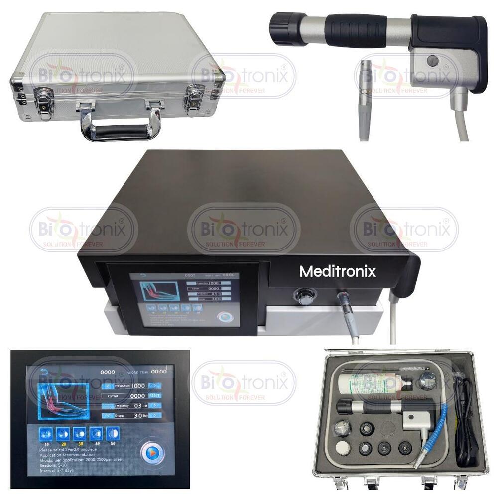 Professional Pneumatic Shockwave Therapy System-1-22Hz, 0.5-12 Bar, 7 Heads