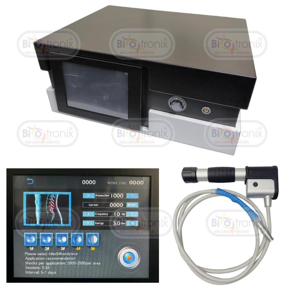 Professional Pneumatic Shockwave Therapy System-1-22Hz, 0.5-12 Bar, 7 Heads