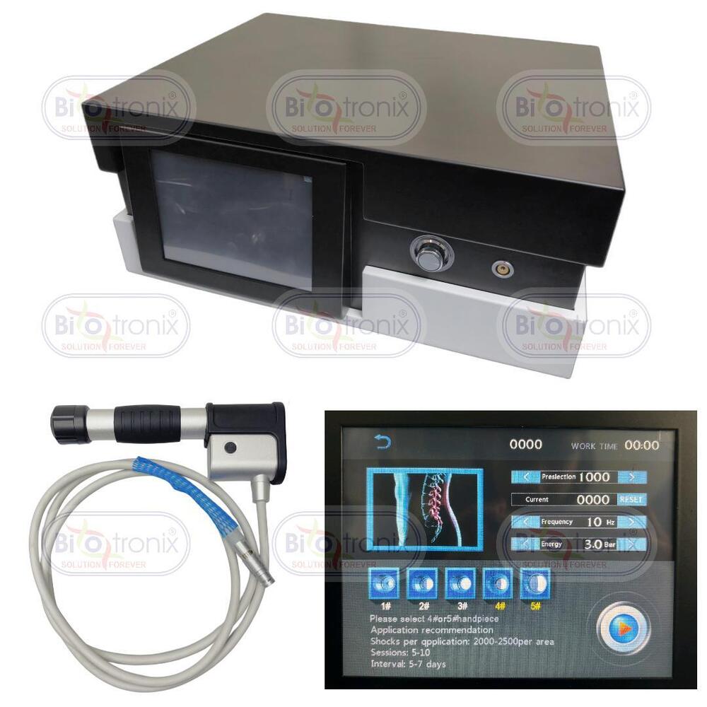 Professional Pneumatic Shockwave Therapy System-1-22Hz, 0.5-12 Bar, 7 Heads