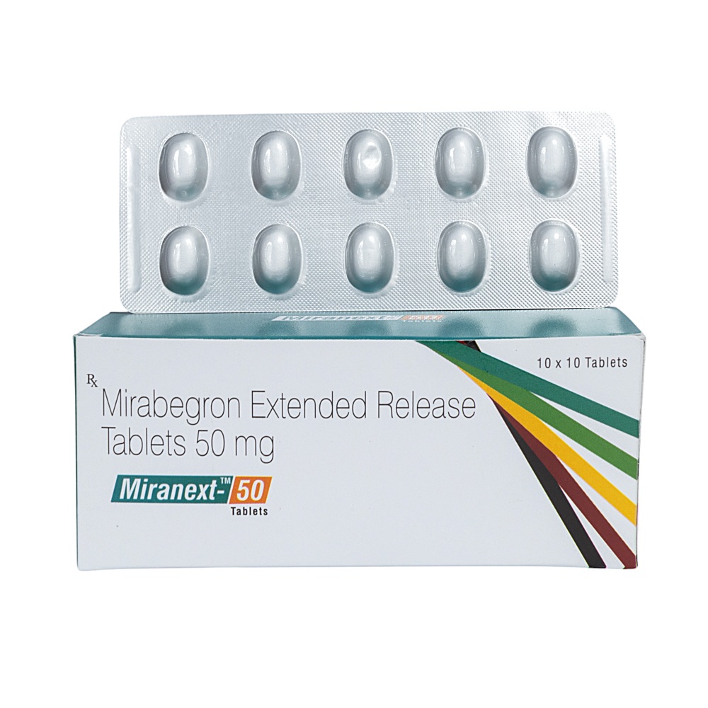 50mg Mirabegron Extended Release Tablets