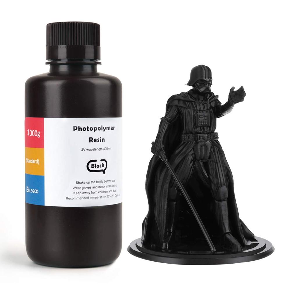 Elegoo Standard Black Resin High Precision Photopolymer For 3d Printers - Grade: Industrial Grade
