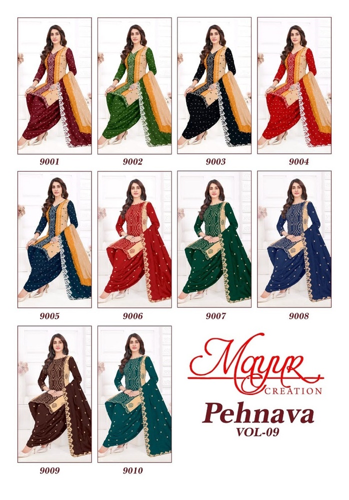 Mayur Pehnava Vol-9  Dress Material